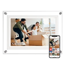 10.1in WiFi Acrylic Digital Picture Frame,Smart Digital Photo Frame with 32GB 