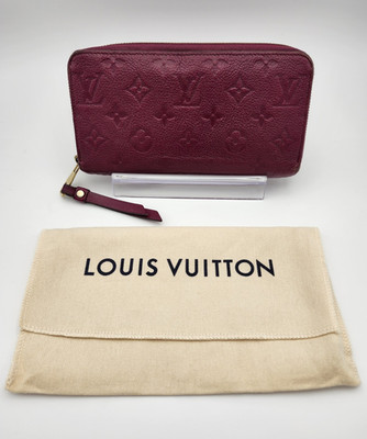 Authentic Preloved Louis Vuitton Women's Zippy Long Wallet in Berry/Raisin