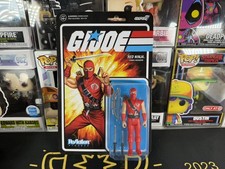 GI Joe Super7 ReAction Red Ninja Cobra Assassin 3.75  Action Figure New Sealed