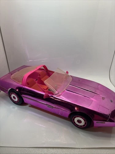 BARBIE ULTRA VETTE Corvette Pink Metallic Car Vintage 1984 Mattel 80s Toy