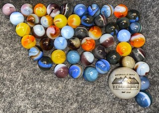 😎51 JABO Classic Peewee Marbles NM Mint.46 .53 1 Jabo Shooter Sistersville.97