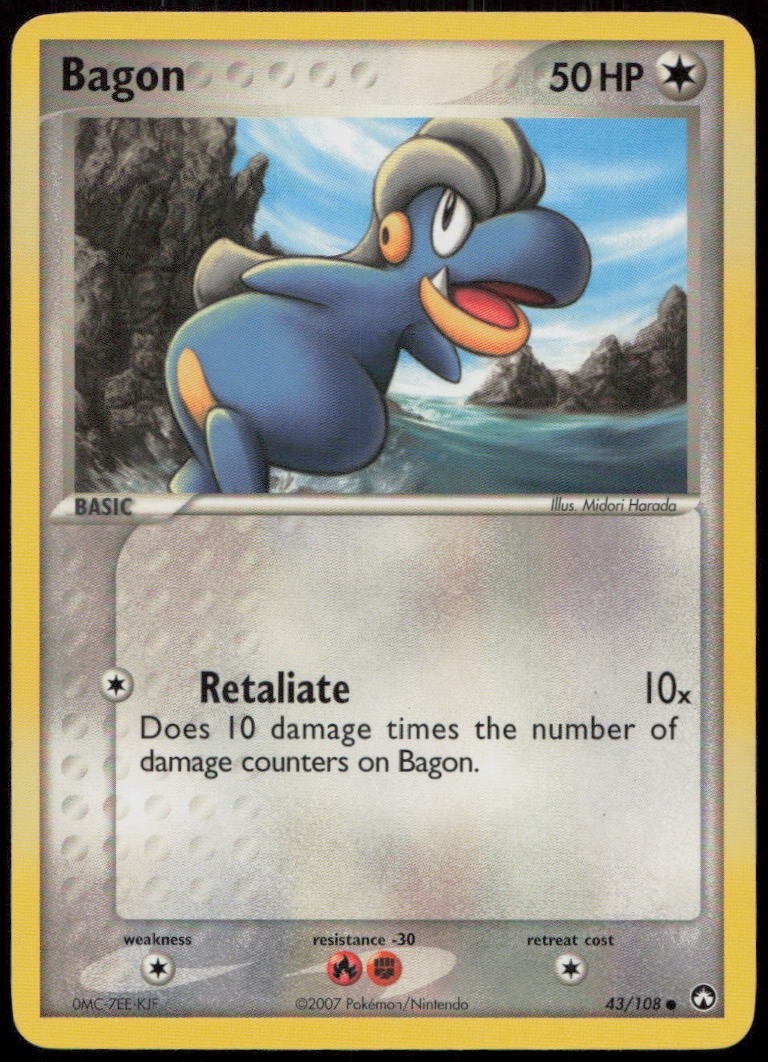 Bagon 43/108 MP Power Keepers Common Pokemon