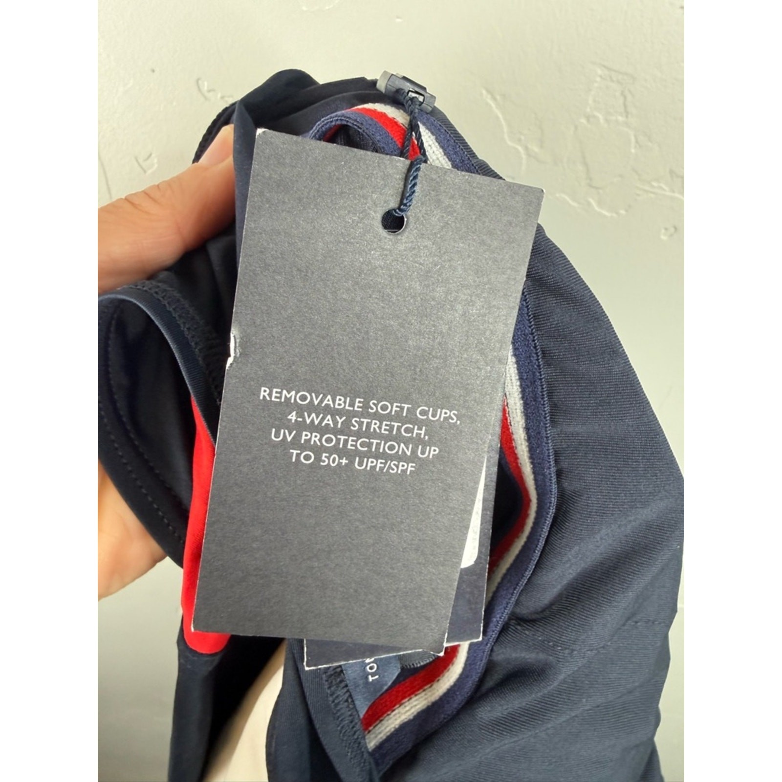 NWT Tommy Hilfiger Essential Colorblock Swimsuit Medium image 7