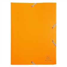 [55909E] Exacompta Chemise à élastique 3 rabats Polypropylène 4/10e Opaque Ec...