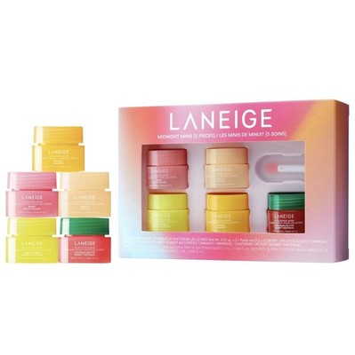 Laneige Midnight Hydrating Lip Sleeping Mask Treatment 5pcs Gift Set Mini NEW
