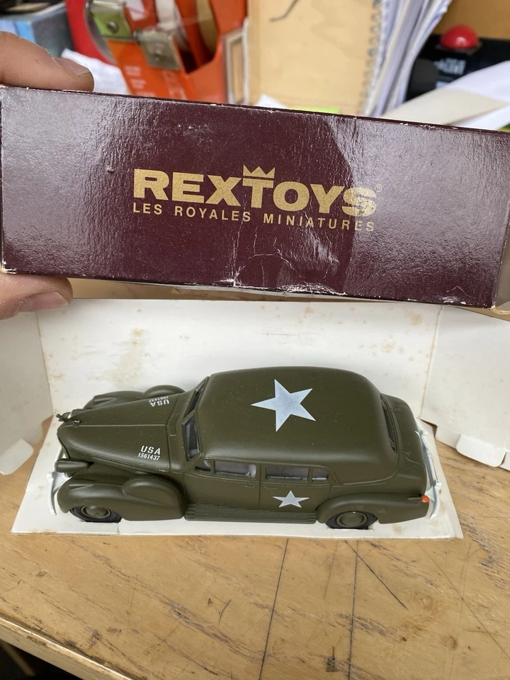 Rextoys: Cadillac V16 berlina militare statunitense oliva Con Box - Immagine 2 di 4