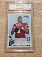 2019 Panini Donruss - Rated Rookie Dwayne Haskins #301 (RC) In Memory of, Graded