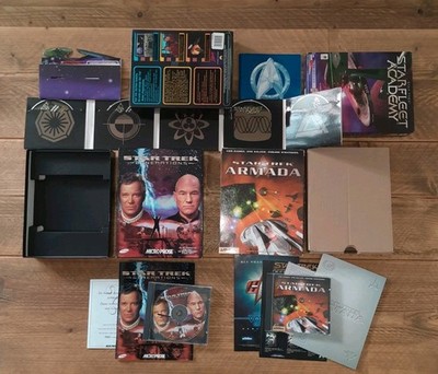3 x Star Trek PC Spiel Spiele CD Rom OVP in Big Box Generations Armada Academy