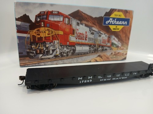 Terminal Athearn HO New Haven 50 ft Flat Car Road # 17249 | Condition: New