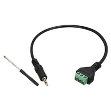 3.5mm Male 3-Point Jack Connector, 1pc
