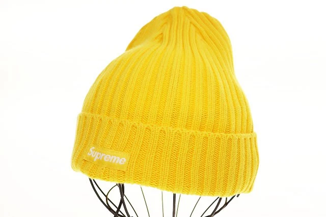 Supreme 23Ss bonnet overdie jaune overdie tricot chapeau marque vêtements vintage
