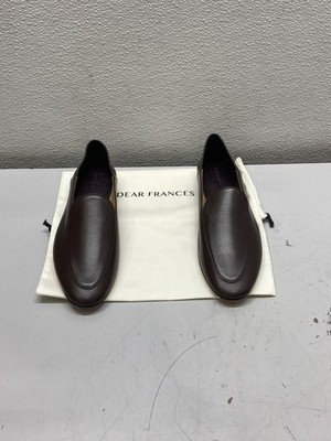 Dear Frances Women's US 7.5 Gio Loafers Black Leather Espresso GIO06