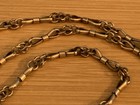 ANTIQUE GOLD FILLED BOW TIE LINK TAILLE D'PANAGE VICTORIAN NECKLACE BROKEN CLASP — photo 5