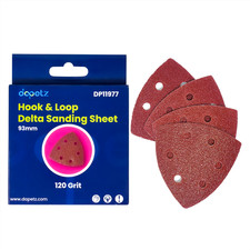 5x Mouse Sanding Sheet Sandpaper 93mm For Bosch, Makita,Black & Decker 120 Grit