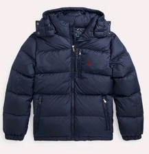 Image of BNWT Polo Ralph Lauren Gorham Navy Puffer Jacket Boys Small (8) RRP £269