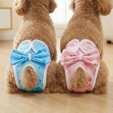 Pet Physiological Pants Dog Diaper Washable Dog Sanitary Pants  Menstrual Period