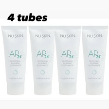 4 Tubes, Nu Skin Nuskin AP24 Whitening Fluoride Toothpaste 2 Tubes EXP. 10/26