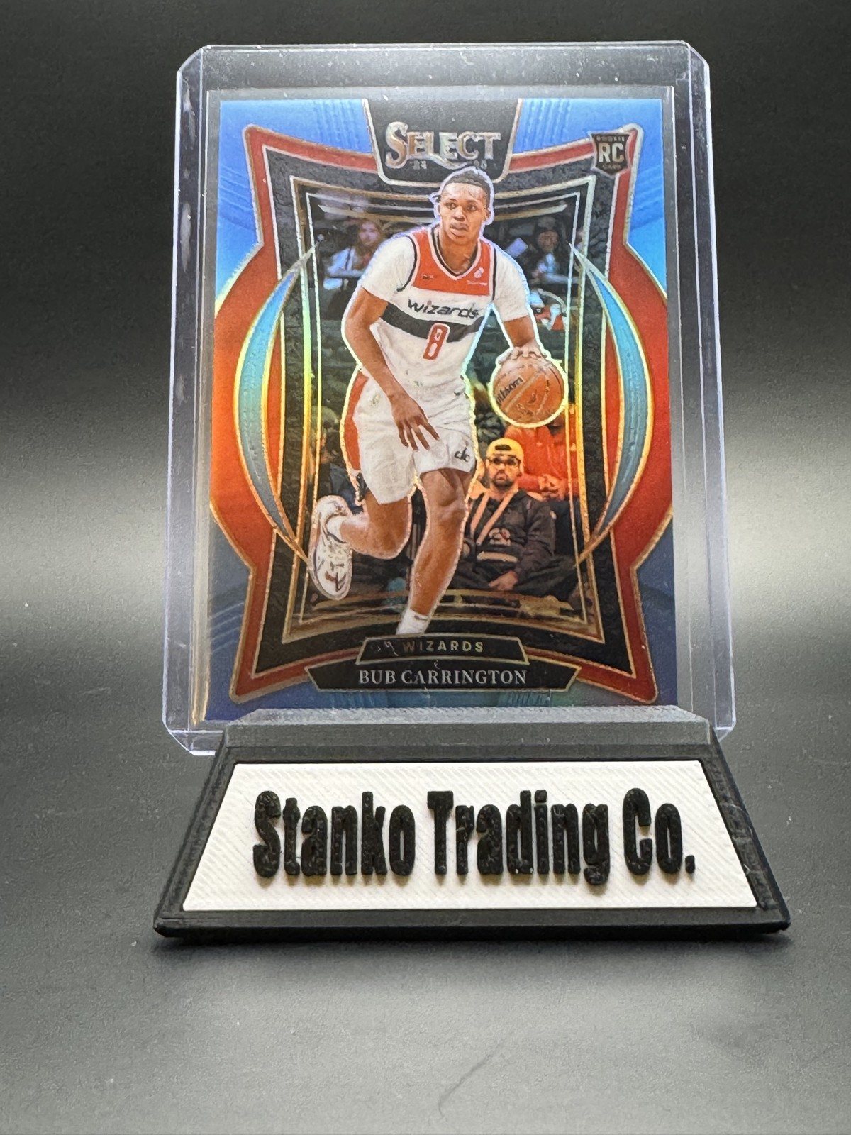 2024-25 Panini Select - Concourse Bub Carrington #81 Light Blue Prizm /299 (RC)