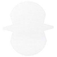 "2Stk Kunststoff-Mesh-Leinwandblatt 6Stk 26,5Cm/ 10,4\" FüR HäKelbeutelherstellung"
