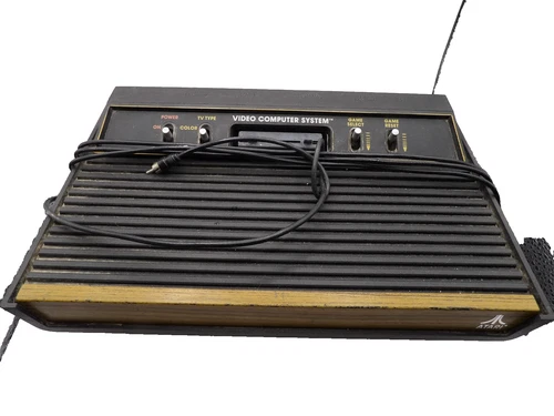 Atari Video Computer System - Wood Grain - Game Console Only Untested