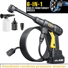 Cordless Car Pressure Washer Gun Handheld with Spray Pot For Makita 18V Battery