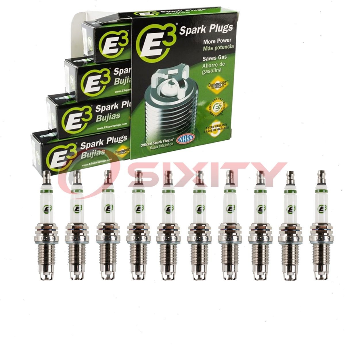 10 pc E3 E3.58 Spark Plugs for ZGR5C ZFR5N ZFR5LP13G XP985 WR9HC WR9H SP428 ur