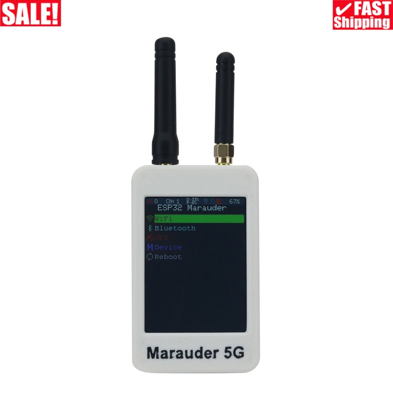 V8 2.4G&5G Dual Band WiFi ESP32 Marauder Development Board GPS Positioning