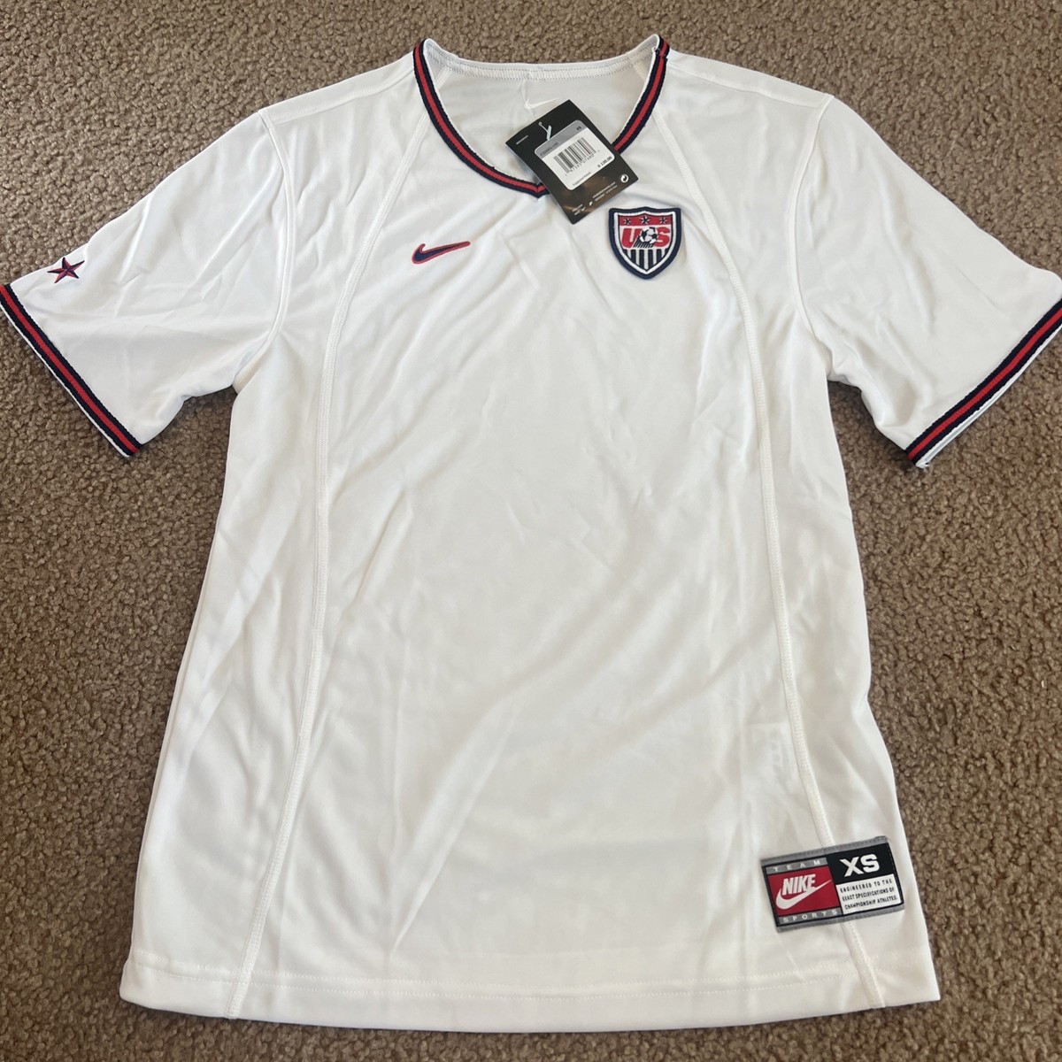 New Nike USWNT 1999 Reissue Home Soccer Jersey 2024 FZ6683-100