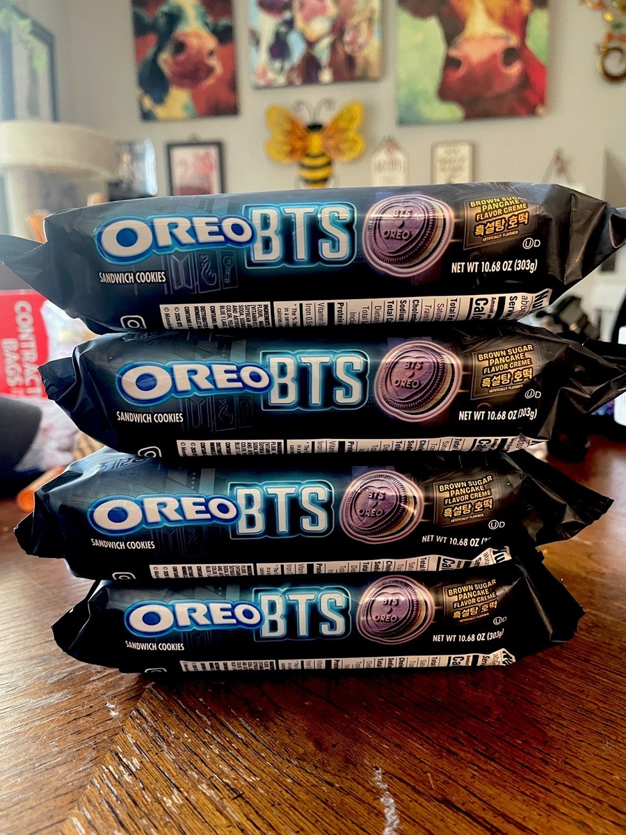 BTS BROWN SUGAR PANCAKE PURPLE OREO COOKIES - 4 PACKS OF LIMITED