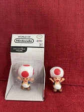 (2) Jakks Pacific 2017  Super Mario Bros. - "Red Toad" One New One Pre Owned