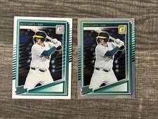 2025 Donruss Baseball Nick Kurtz Rated Prospect Holo Foil & Base Athletics
