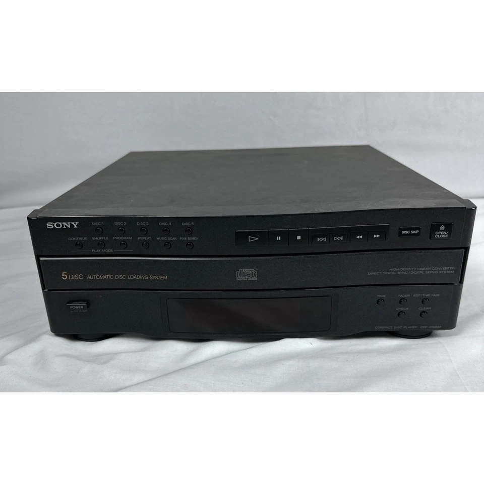 Sony CDP-C331 5 Disc automatischer CD Wechsler/Player für Ersatzteile oder Restauration