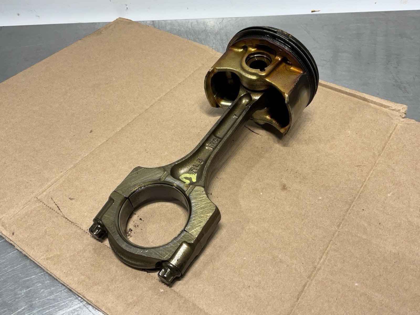 08-12 HONDA ACCORD 09-14 ACURA TSX 2.4L K24Z3 PISTON AND CONNECTING ROD OEM #5