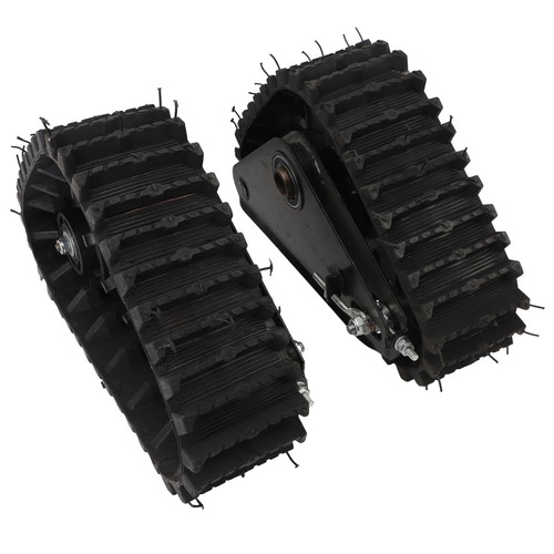 Ι 2PCS Rear Wheel Track Kit Rubber Metal Construction For Snowmobile Go Kart ATV - Picture 4 of 12