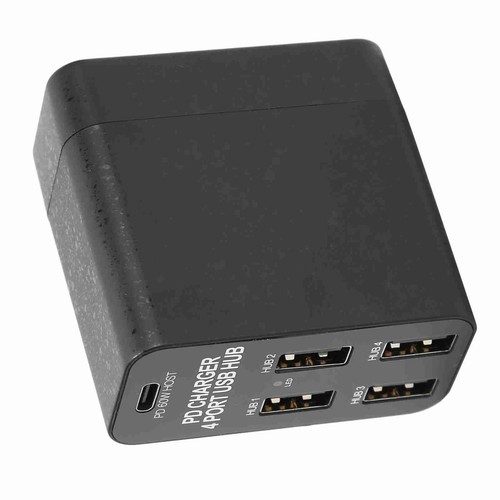 Stacja ładująca typu C PD65W 5 portów Desktop USB Ładowarka Głowica ładująca US Plu FY - Zdjęcie 4 z 24