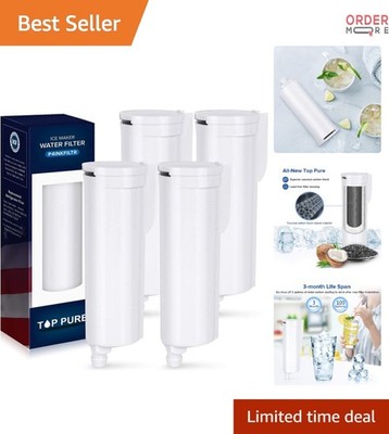 Water Filter Replacement for GE Opal 2.0 Ice Maker 4 Pack Carbon Fiber NSF