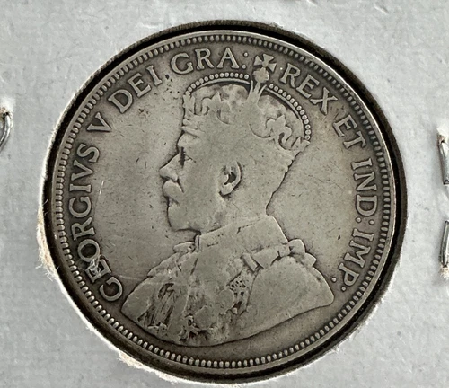 1934 50 CENT COIN CANADA VG