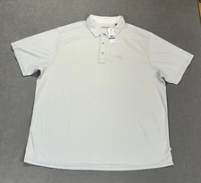 Tommy Bahama Polo Shirt Mens 1XLB Paradiso Cove Short Sleeve Zinc Gray