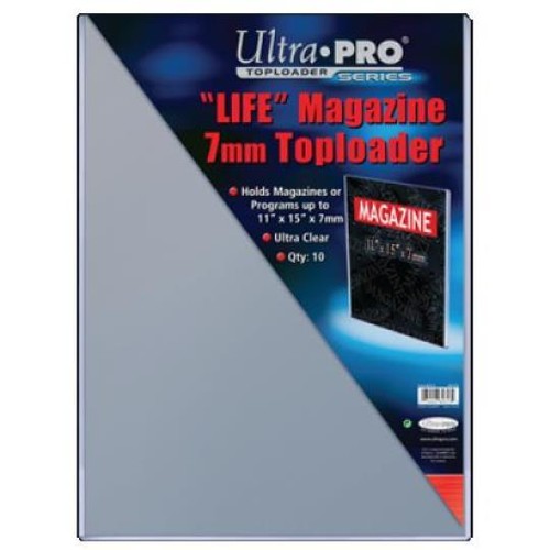 Ultra Pro Toploader 11"x15" Clear Magazine Holder 10 Pack Case Life