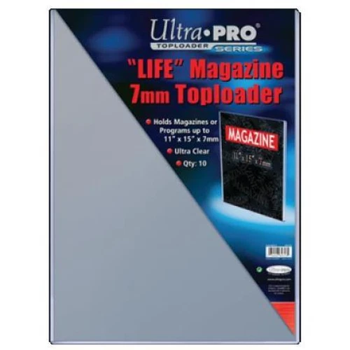 Ultra Pro Toploader 11"x15" Clear Magazine Holder 10 Pack - Case Life CDG