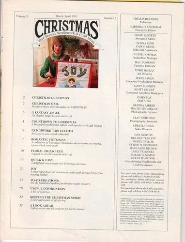 Christmas year round needlework & craft ideas 1991 magazine booklet - Picture 4 of 7