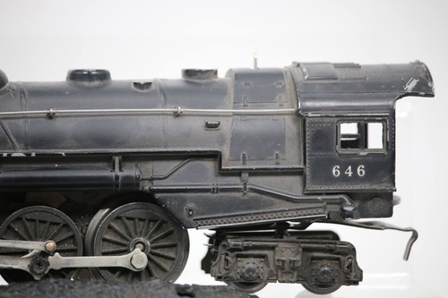 POSTWAR LIONEL 646 HUDSON STEAM LOCO & 6466WX TENDER O Gauge Black 1:48 Scale - Picture 3 of 18