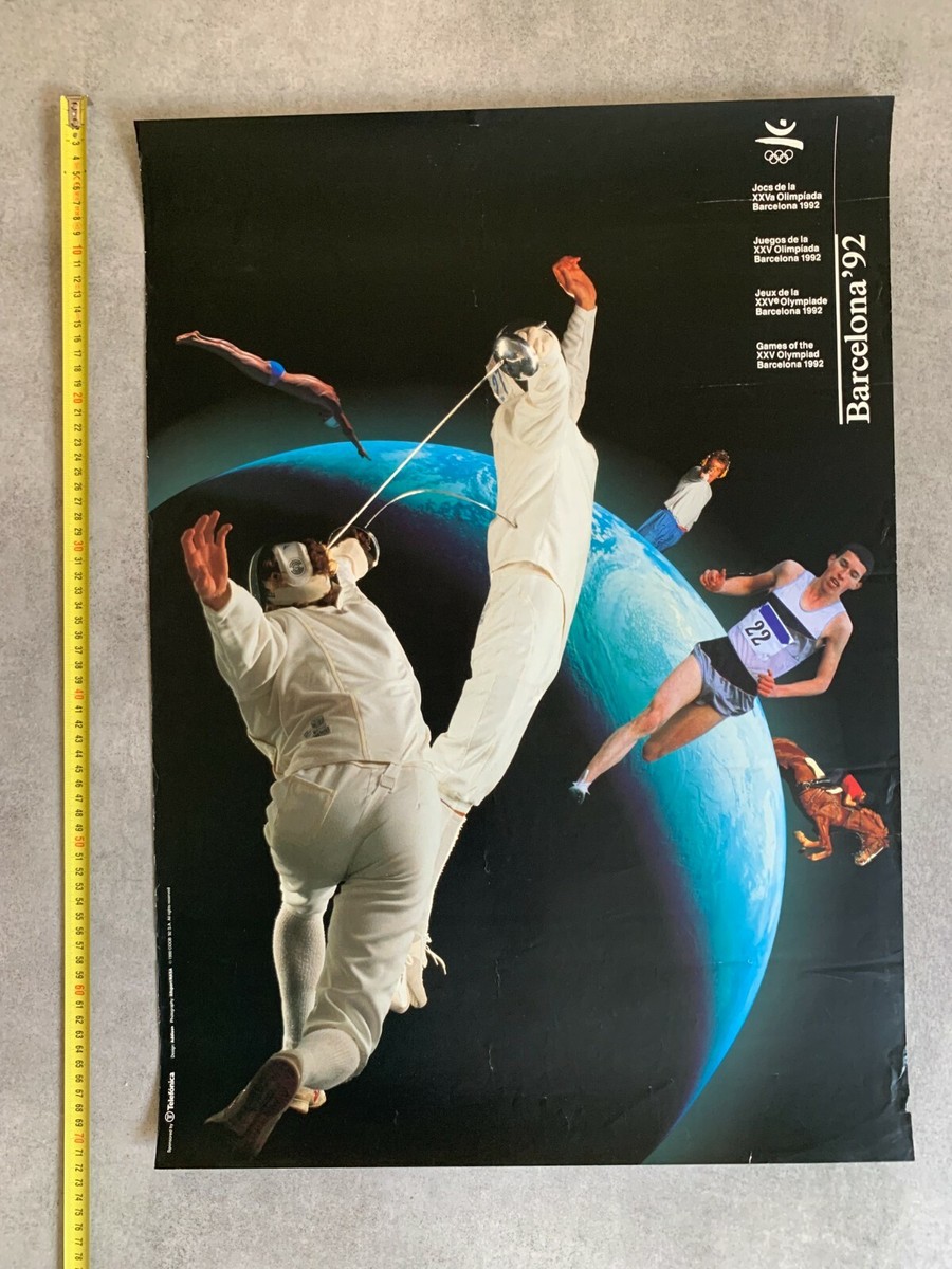 Barcelona 1992 Olympics original spain vintage poster