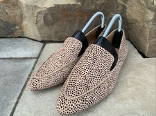 Madewell Women's Size 7.5 The Frances Skimmer in Calf Hair AH762 Loafers Cheetah