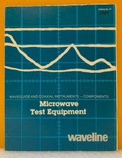 Waveline 1989 Microwave Test Equipment Catalog No. 37.