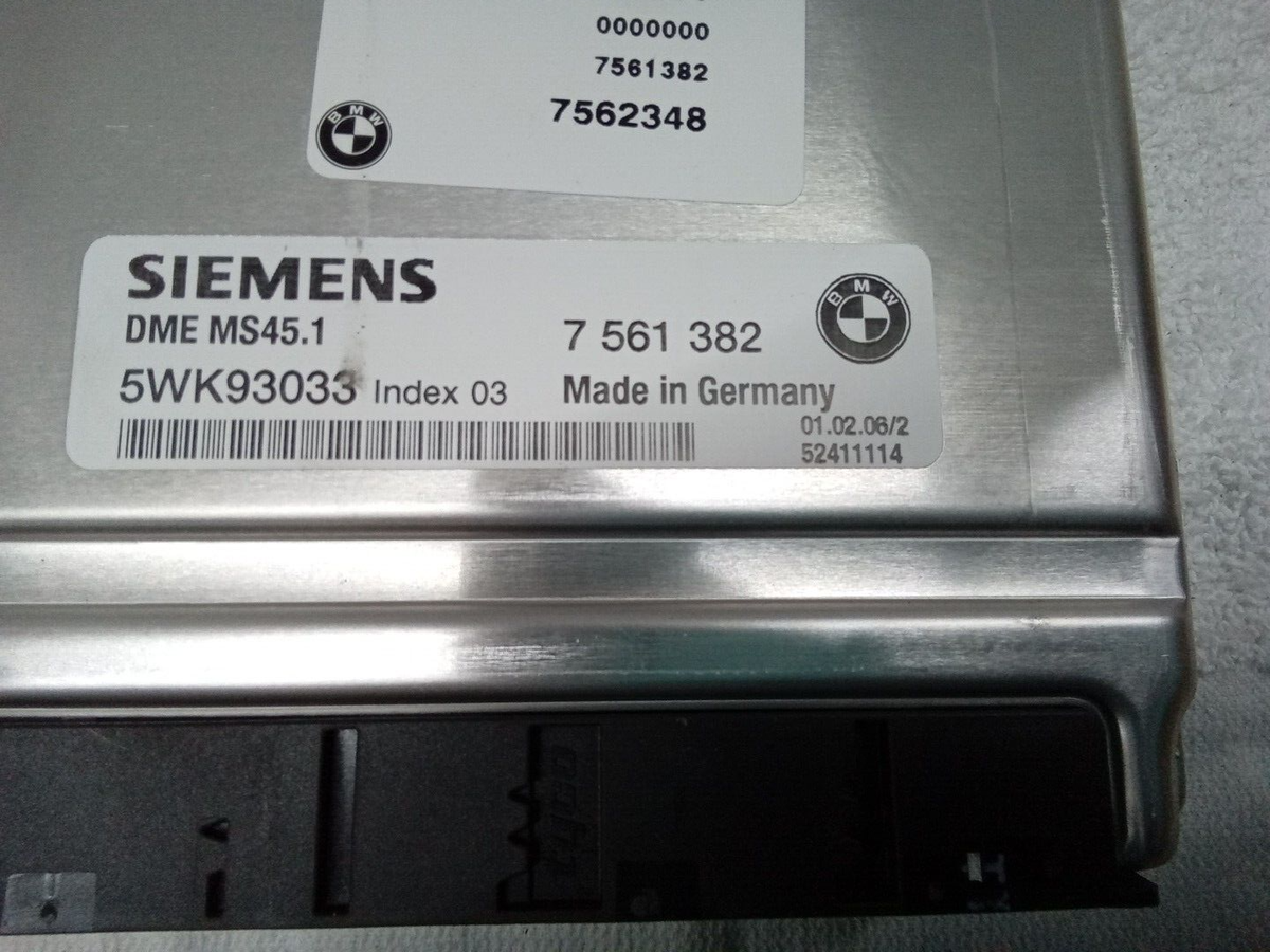 2006 BMW X3 Engine Computer ECU ECM 7561382 5WK93033 for
