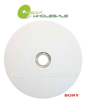 25 SONY 16X Blank DVD-R DVDR White Inkjet Hub Printable 4.7GB  Disc in Sleeves