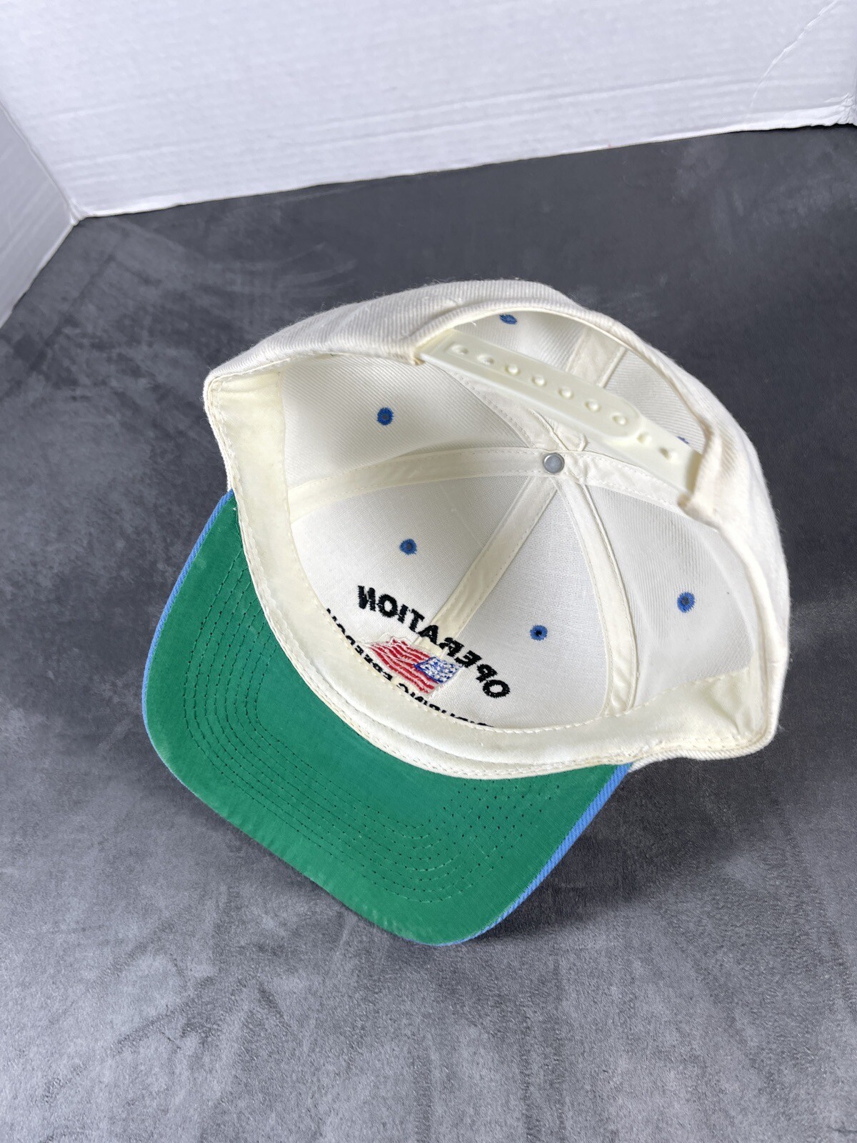 Blue White Cleaned Operation Enduring Freedom Hat… - image 8