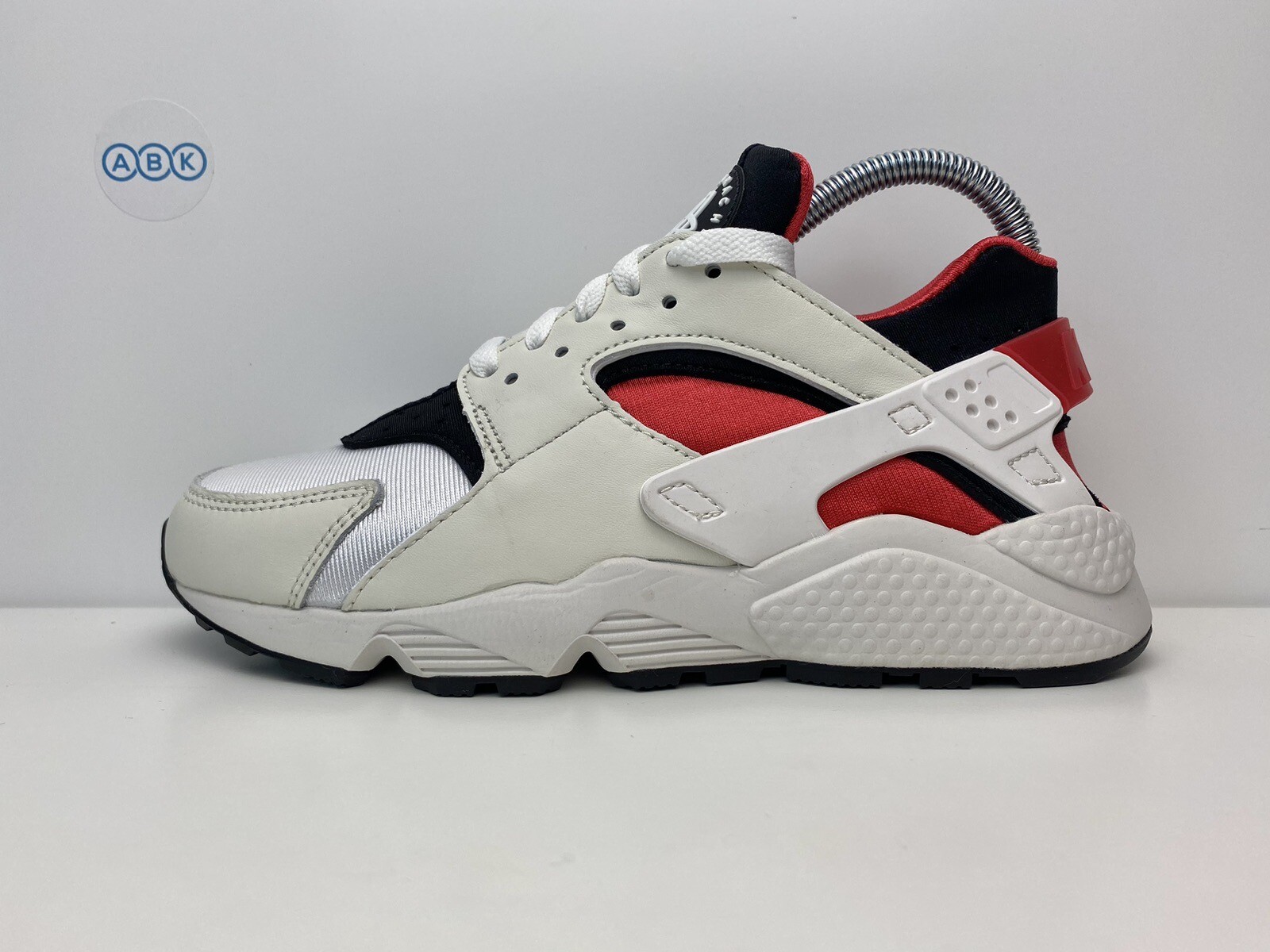Women’s Nike Air Huarache Leather White Red Black UK Size 4.5 EUR 38 DH4439 103