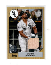 2022 Topps Series 1 1987 35th Anniversary Relics Jose Abreu #87R-JA White Sox